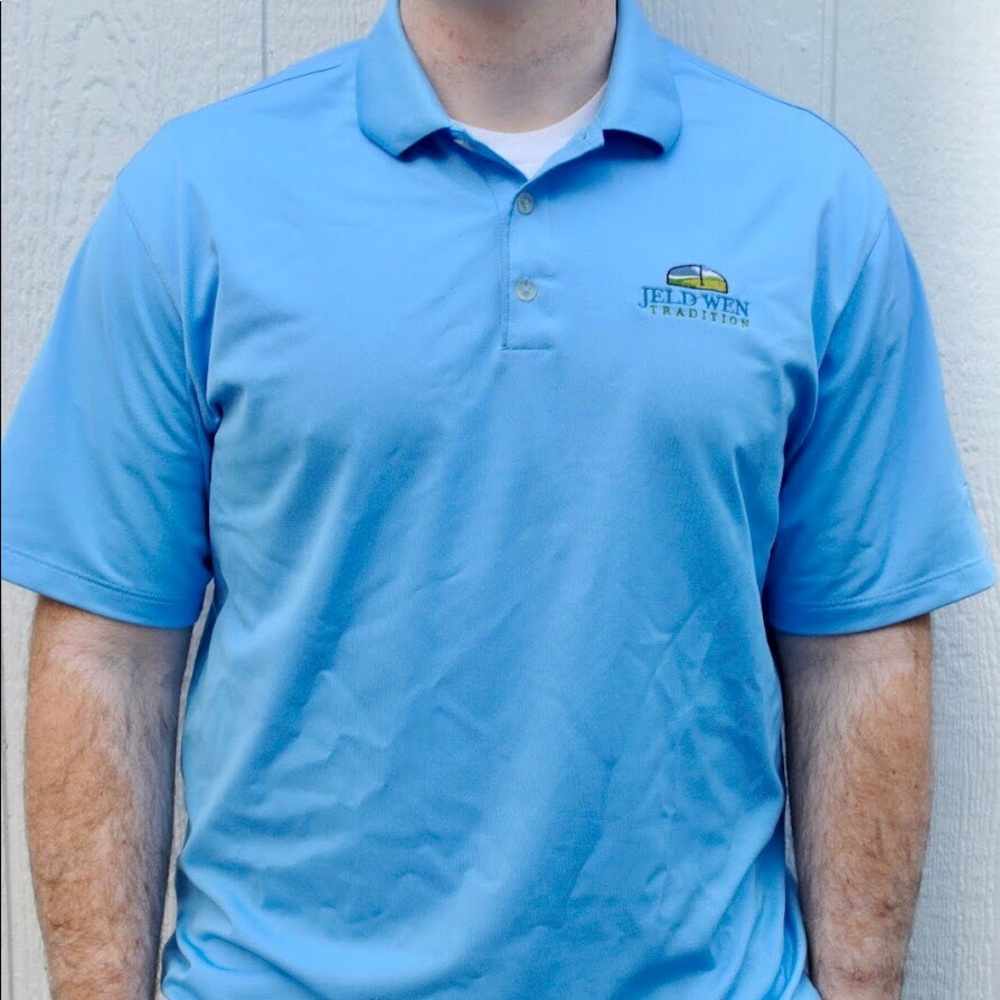 Nike XL/XXL Dri-fit Blue PGA Jeld-Wen Golf Polo